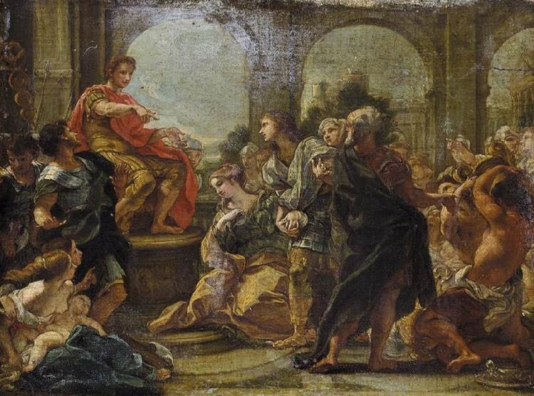 Giovanni Battista Gaulli Called Baccicio Continence of Scipio oil painting picture